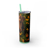 Skinny Tumbler with Straw – 20 oz Stainless Steel Cup