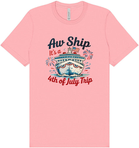 4th of July Cruise Adult Bella Canvas Shirt