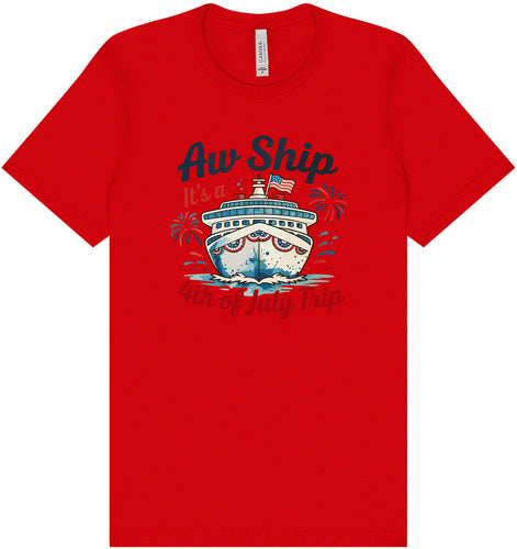 4th of July Cruise Adult Bella Canvas Shirt