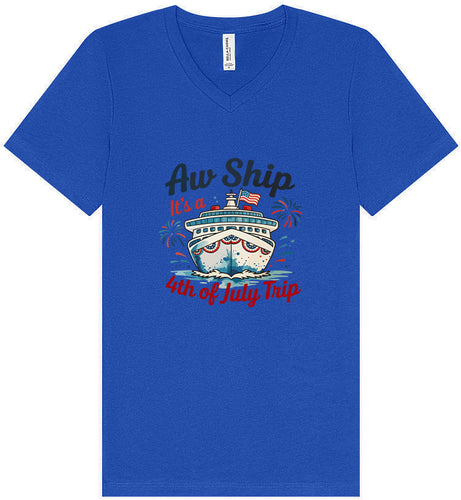 4th of July Cruise Unisex V-Neck Shirt