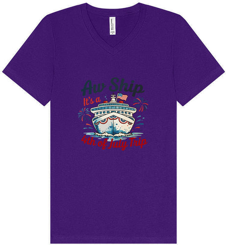 4th of July Cruise Unisex V-Neck Shirt