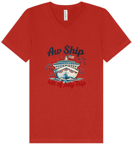 4th of July Cruise Unisex V-Neck Shirt