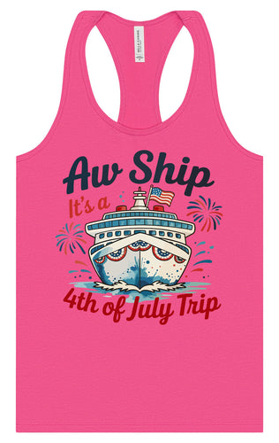 4th of July Cruise Women's Racerback Tank