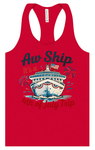 4th of July Cruise Women's Racerback Tank