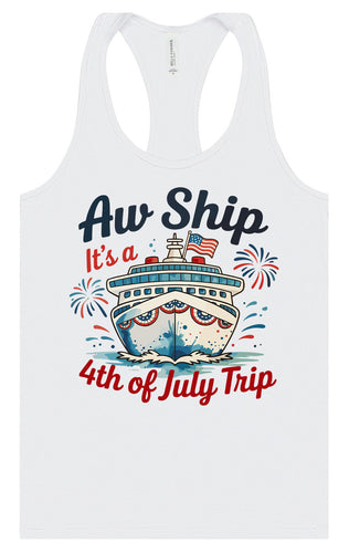 4th of July Cruise Women's Racerback Tank