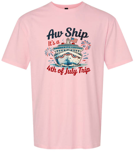 4th of July Cruise Adult Gildan Soft Shirt