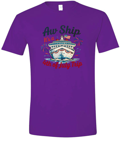 4th of July Cruise Adult Gildan Soft Shirt