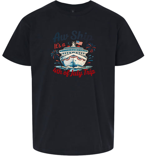4th of July Cruise Children's Gildan Soft Shirt