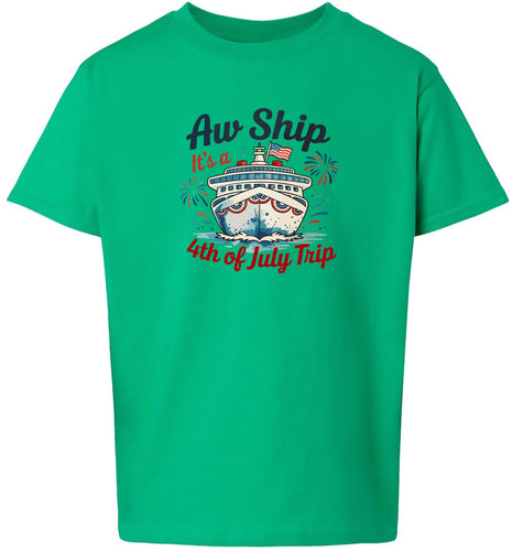 4th of July Cruise Children's Gildan Soft Shirt