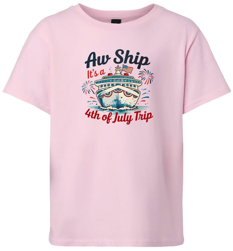 4th of July Cruise Children's Gildan Soft Shirt