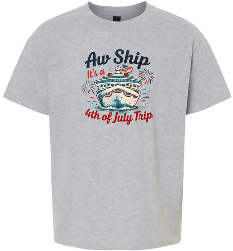 4th of July Cruise Children's Gildan Soft Shirt
