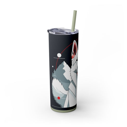 Skinny Tumbler with Straw – 20 oz Stainless Steel Cup