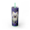 Skinny Tumbler with Straw – 20 oz Stainless Steel Cup