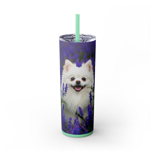 Skinny Tumbler with Straw – 20 oz Stainless Steel Cup