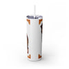 Skinny Tumbler with Straw – 20 oz Stainless Steel Cup