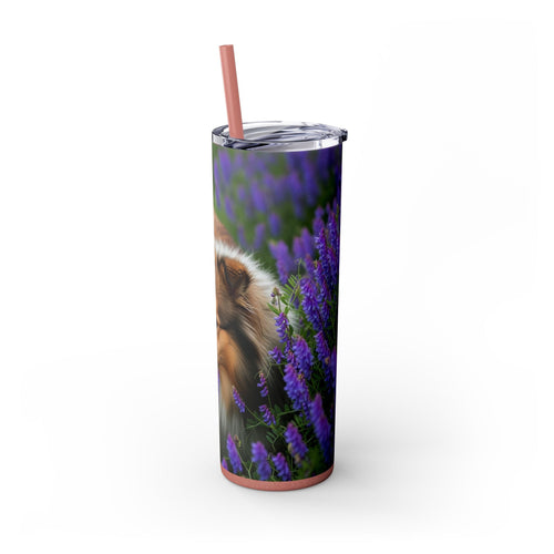 Skinny Tumbler with Straw – 20 oz Stainless Steel Cup
