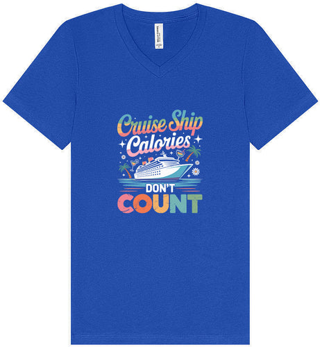 Cruise Ship Calories Don't Count Unisex V-Neck Shirt