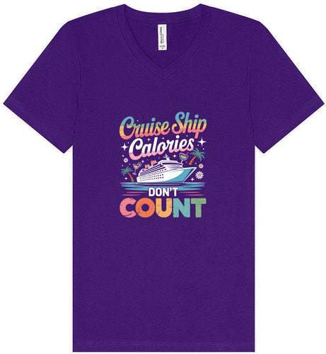 Cruise Ship Calories Don't Count Unisex V-Neck Shirt