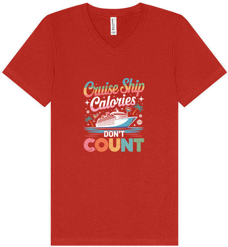 Cruise Ship Calories Don't Count Unisex V-Neck Shirt