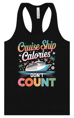 Cruise Ship Calories Don't Count Women's Racerback Tank