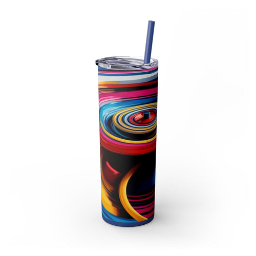 Skinny Tumbler with Straw – 20 oz Stainless Steel Cup