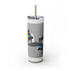 Skinny Tumbler with Straw – 20 oz Stainless Steel Cup