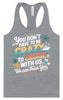 You Don't Have to Be Crazy to Cruise Women's Racerback Tank