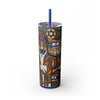 Skinny Tumbler with Straw – 20 oz Stainless Steel Cup