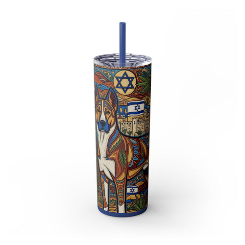 Skinny Tumbler with Straw – 20 oz Stainless Steel Cup