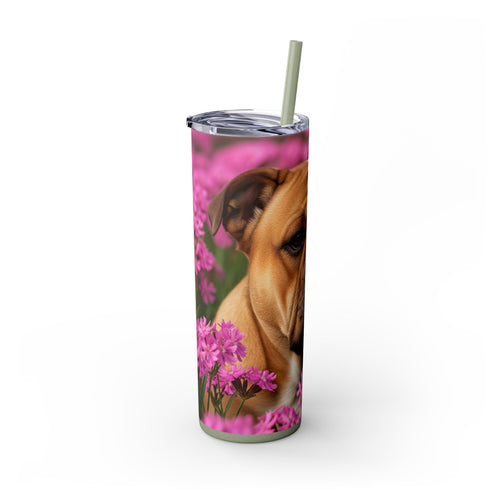 Skinny Tumbler with Straw – 20 oz Stainless Steel Cup