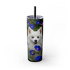 Skinny Tumbler with Straw – 20 oz Stainless Steel Cup