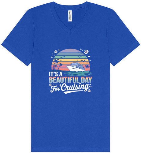 Beautiful Day for Cruising Unisex V-Neck Shirt