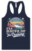 Beautiful Day for Cruising Women's Racerback Tank