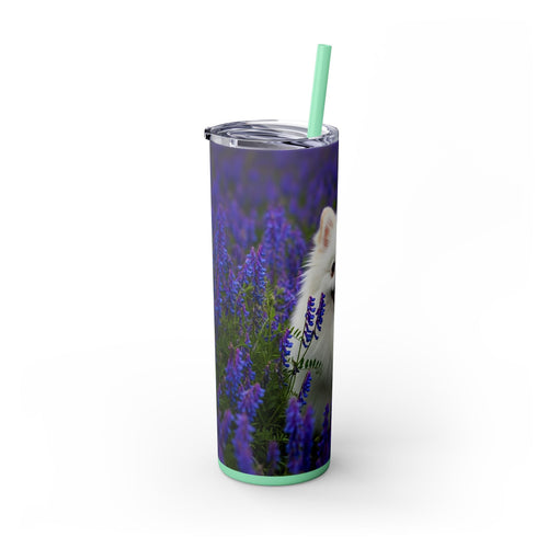 Skinny Tumbler with Straw – 20 oz Stainless Steel Cup