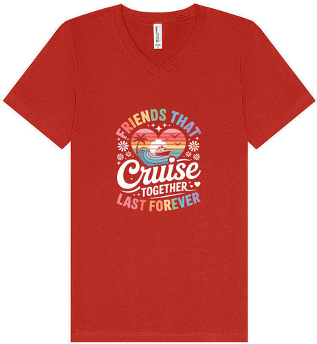 Friends That Cruise Together Unisex V-Neck Shirt