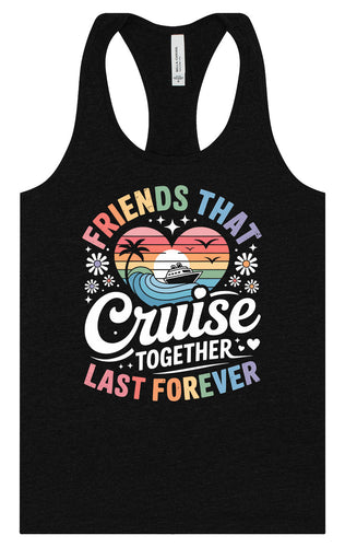 Friends That Cruise Together Women's Racerback Tank