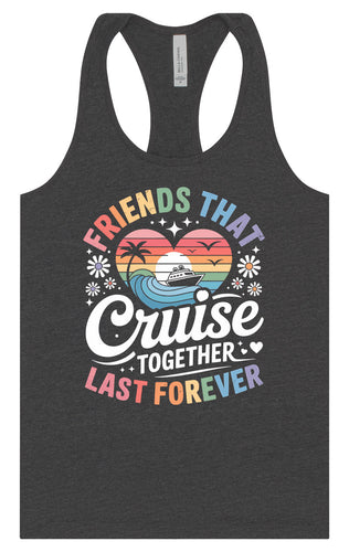 Friends That Cruise Together Women's Racerback Tank