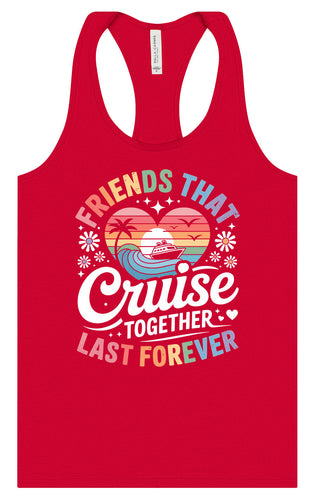 Friends That Cruise Together Women's Racerback Tank