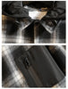 Men's Japanese Plus Size Casual Original Detachable Hooded Plaid Shirt