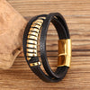 Stainless Steel Swivel S-shaped Bracelet With Golden Personality