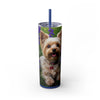 Skinny Tumbler with Straw – 20 oz Stainless Steel Cup