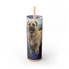 Skinny Tumbler with Straw – 20 oz Stainless Steel Cup
