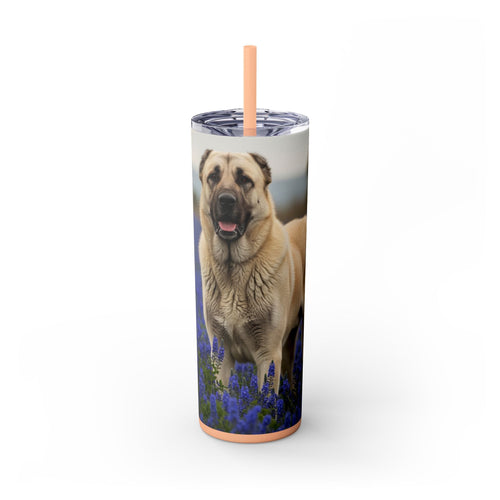 Skinny Tumbler with Straw – 20 oz Stainless Steel Cup