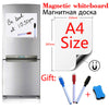 A4 Size Magnetic Whiteboard Fridge er Dry Erase White Board