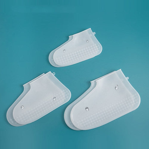 Silicone Waterproof Shoe Covers Are Thick And Durable In Rainy Days