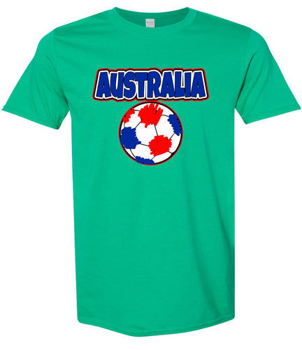 Australia Soccer Adult Gildan Soft Shirt