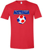 Australia Soccer Adult Gildan Soft Shirt