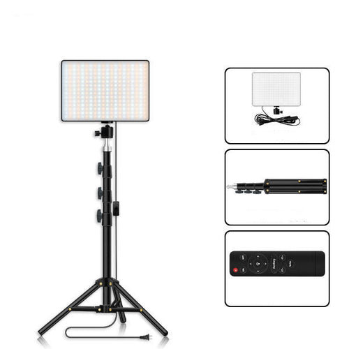 Compatible with Apple, Photography Fill Light Anchor Live Broadcast Camera Light Floor Desktop Portable Tripod