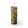 Skinny Tumbler with Straw – 20 oz Stainless Steel Cup