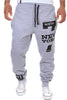Number 7 Printed Letter Bouquet Foot Pants